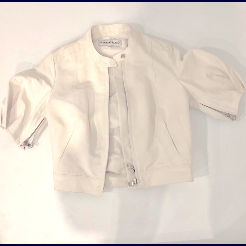 KaufmanFranco Cream/White Puff 1/2 Sleeve Jacket10